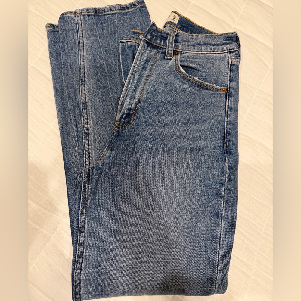 Abercrombie & Fitch Medium Blue High Rise Jeans